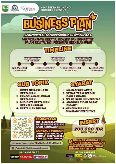 BUSINESS PLAN Competition ASIA 2024  HIMASEKTA FP UNAND