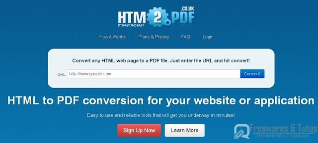 HTM2PDF : un service en ligne pratique pour convertir les pages web en PDF