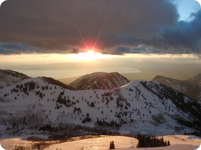 Sunset over Y-Mount