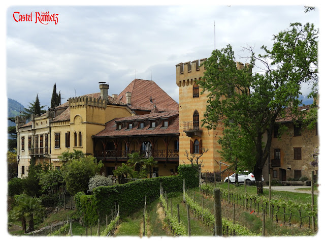 Vinslottet Schloss Rametz i Merano i Syd-Tirol i Nord-Italia.