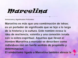 ▷ Significado del nombre Marcelina