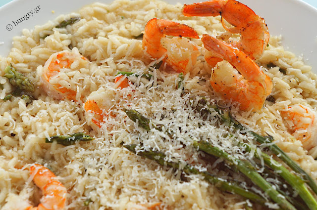 Risotto Shrimp and Wild Asparagus