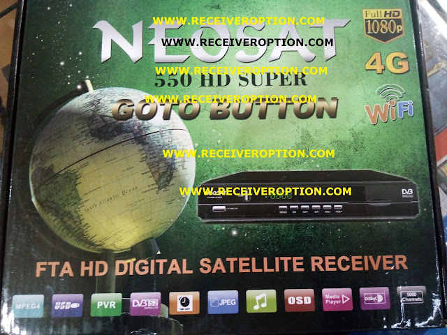 NEOSAT 550 HD SUPER RECEIVER AUTO ROLL POWERVU KEY NEW SOFTWARE
