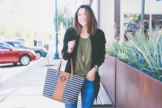 Marley Lilly monogrammed tote 