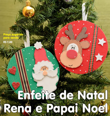 Lembrancinhas de natal com CD e EVA