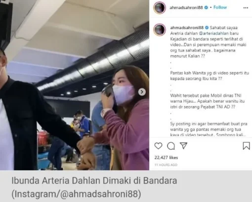 Dijemput Mobil Dinas TNI, Wanita yang Maki Ibu Arteria Dahlan Mengaku Anak Jenderal