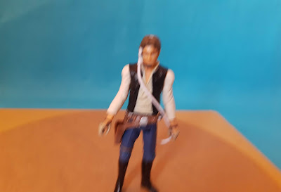 (vendido) Boneco Figura de ação articulada em 7 pontos do Han Solo Piloto (colete preto) Star wars  / Guerra nas estrelas  - LFL 2007 Ha sbro - 9,5cm R$ 30,00