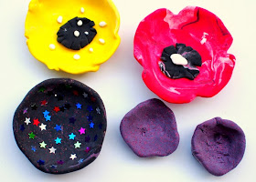 ring bowls made for Mother's day using air dry clay