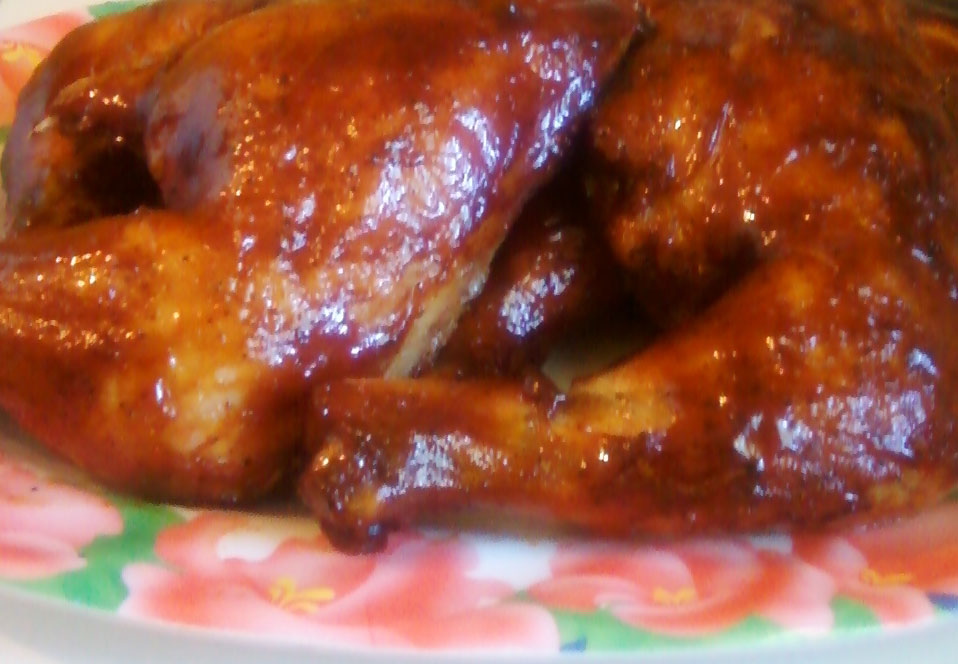 recipe quarters baked chicken barbecue BBQ Cooking Chicken Oven Roasted With Sugar:
