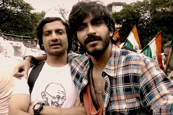 Priyanshu Painyuli and Harshvardan Kapoor in a still from Bhavesh Joshi