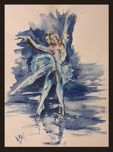 Danseurs peints par Karine Babel artiste peintre