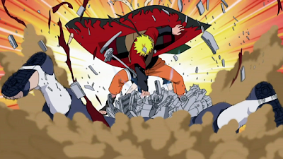 Naruto utiliza pela primeira vez modo sábio contra Pain