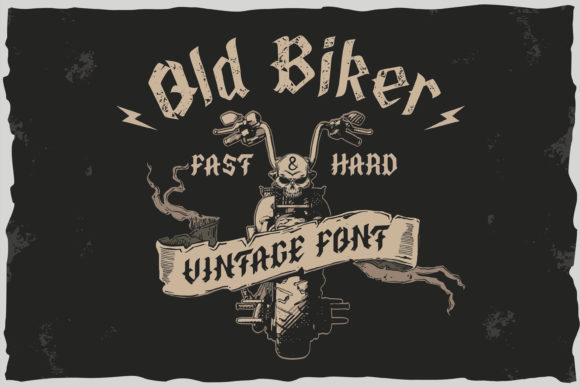 Download Old Biker Font - Blackletter Fonts