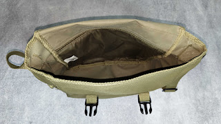The main compartment of the sling bag