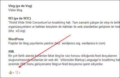 Blogger Yazılara Oy Verme 