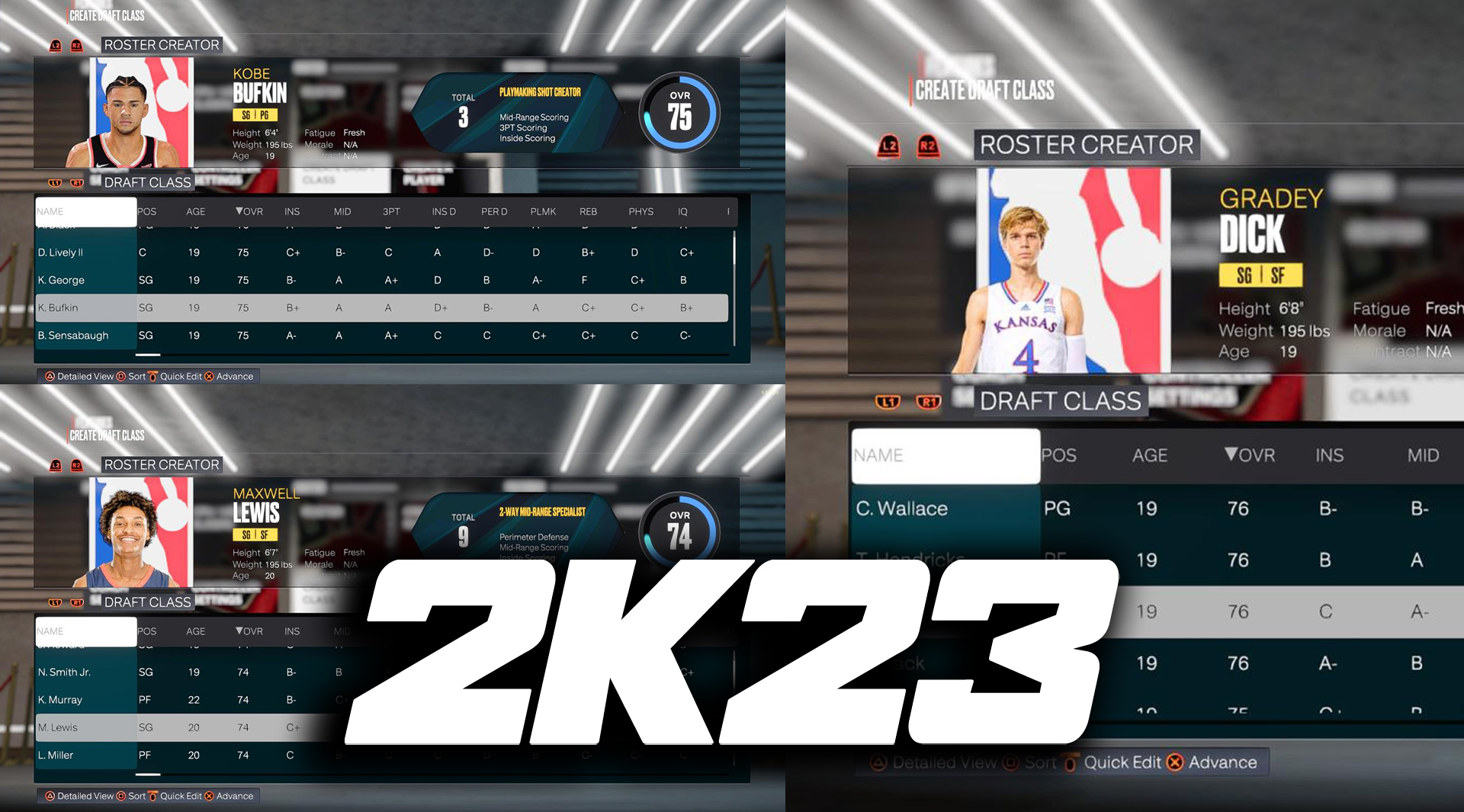 NBA 2K23 2023 Draft Class V1.5 Lumine