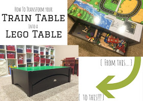 How to transform your train table into a lego table
