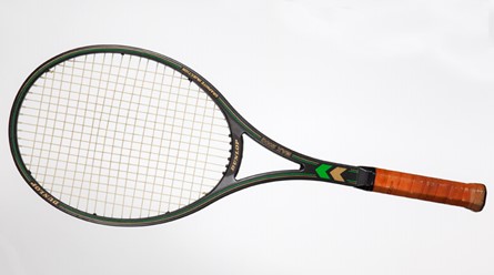 Dunlop 200G Max Pro tennis racket, purple frame with orange handle