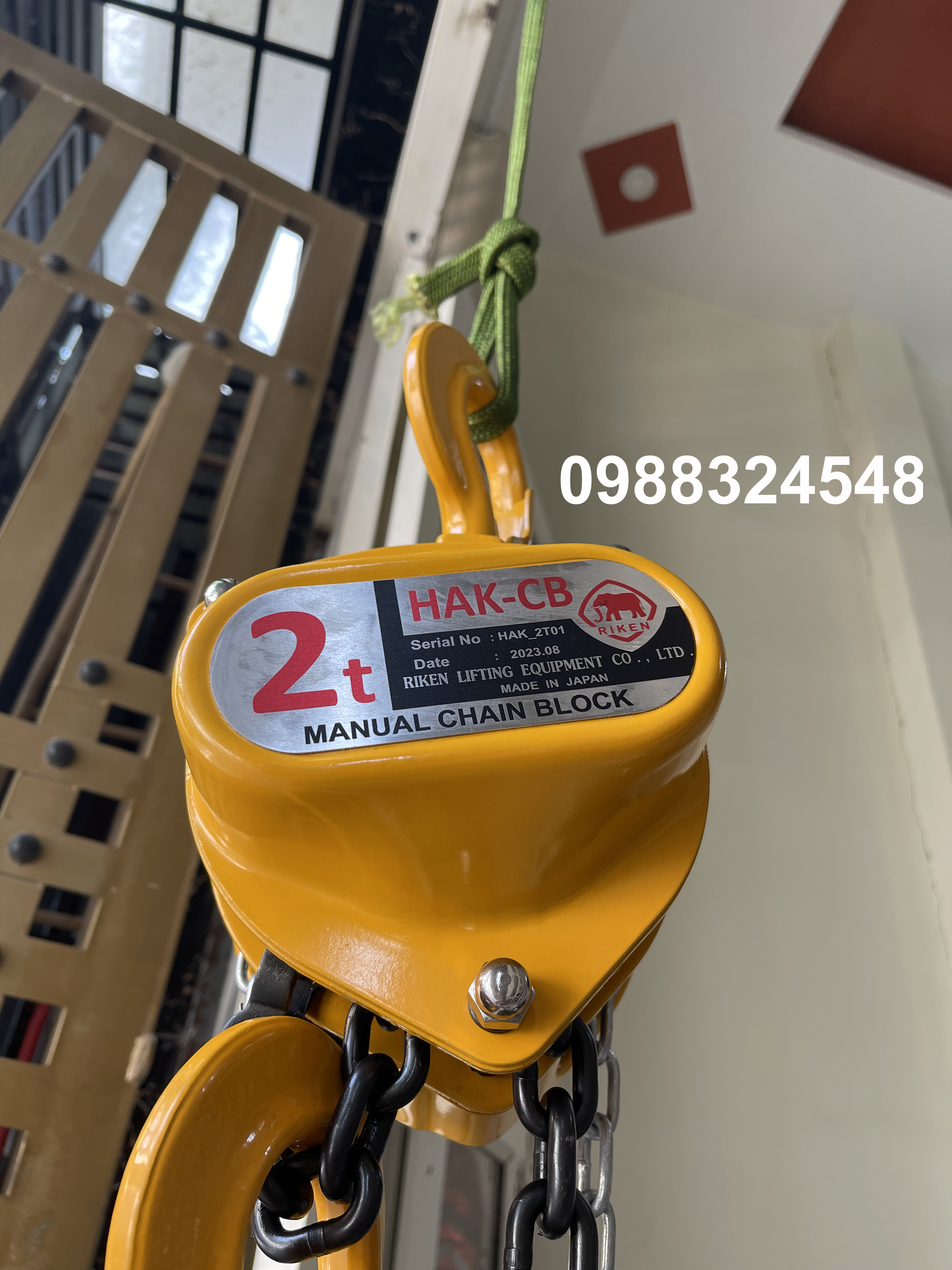 Pa lăng kéo tay Riken 2 tấn HAK-CB / HAK-CB 2 ton Riken Chain Hoist