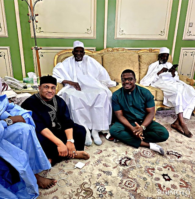  Kano Billionaire Aminu Dantata Welcomes Sujimoto in his Private Home