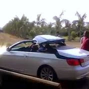 Convertible BMW.