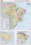 Mapas Brasilrecursos minerais, garimpos, etc