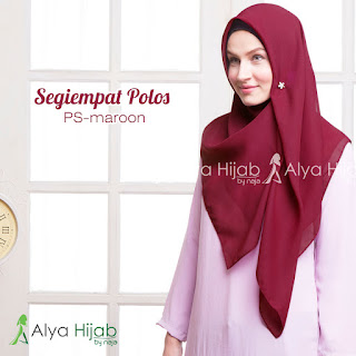 Produsen Jilbab Berkualitas - Alya Hijab by Naja - Jilbab Segiempat Polos