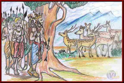 निग्रोधराज मृग के बलिदान की कथा (The Story of NigrodhaRaj Deer)