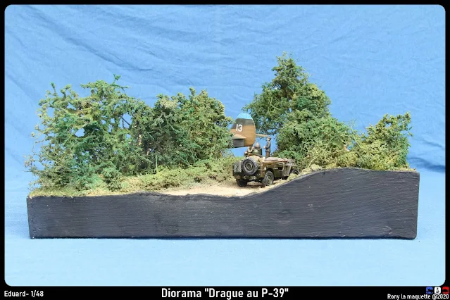 Diorama P-39 Airacobra "Drague au P-39".