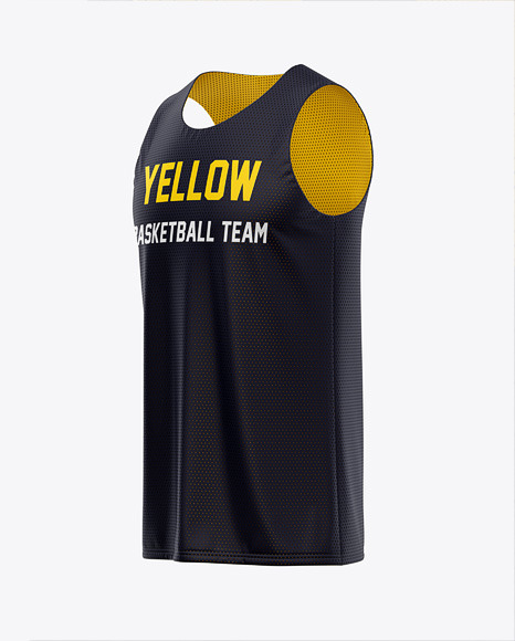 Download Basketball Reversible Mesh Jersey Mockup - Front Half Side ...