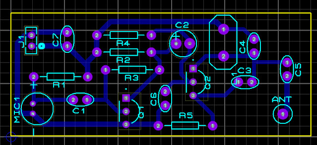 FM bug pcb layout