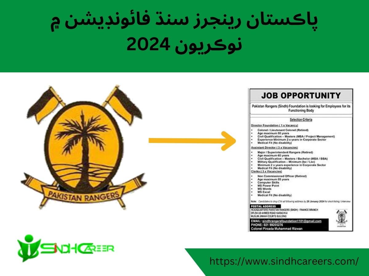 Pakistan Rangers Sindh Foundation Jobs