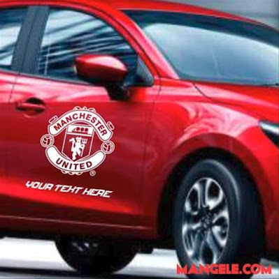 Koleksi Cutting Sticker Mobil Manchester United Terkini