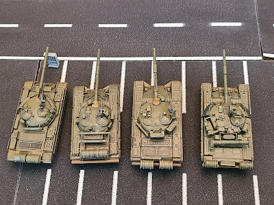 Flames of War, FOW, Team Yankee, TY, WWIII, miniatures, 15mm, T-62M, T-72, T-64, T-80U, comparison, soviet