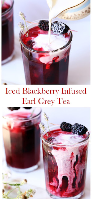 Iced Blackberry Infused Earl Grey Tea