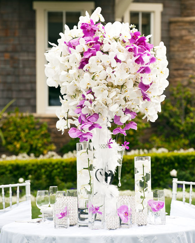 artificial floral wedding centerpieces