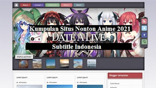 Kumpulan Situs Streaming Anime Subtitle Indonesia 2021