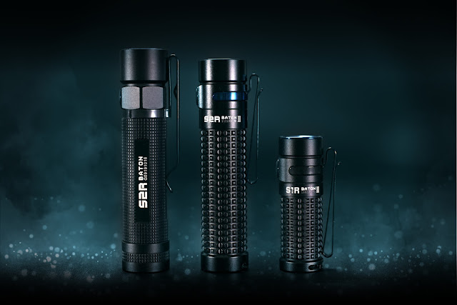 Od lewej: Olight S2R Baton, Olight S2R BatonII oraz Olight S1R BatonII