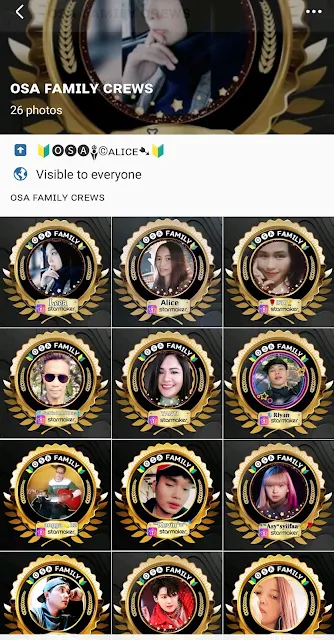 Starmaker OSA FAMILY Tampilan Saat Ini