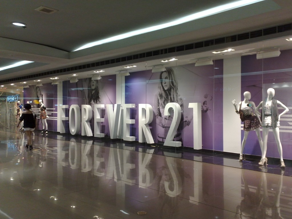 Forever 21 sets its sights on China Thursday, 19th January 2012
