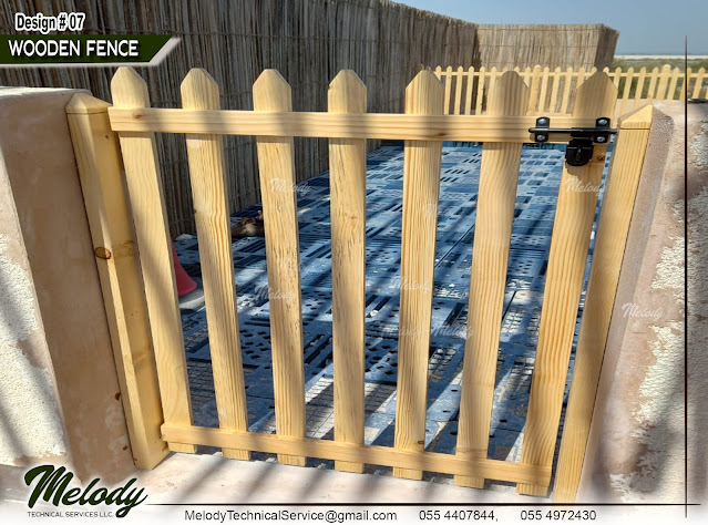 Wooden Fence in Abu Dhabi | Wooden Fence installation in UAE