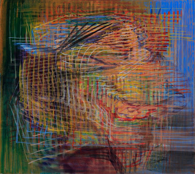 Morrison (2019, temple sobre tela, 100 × 90 cm, serie Flujo Mundo)
