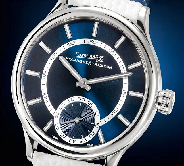 Eberhard Traversetolo Blue Dial