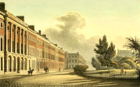 North side of Grosvenor Square from Ackermann's Repository (Nov 1813)