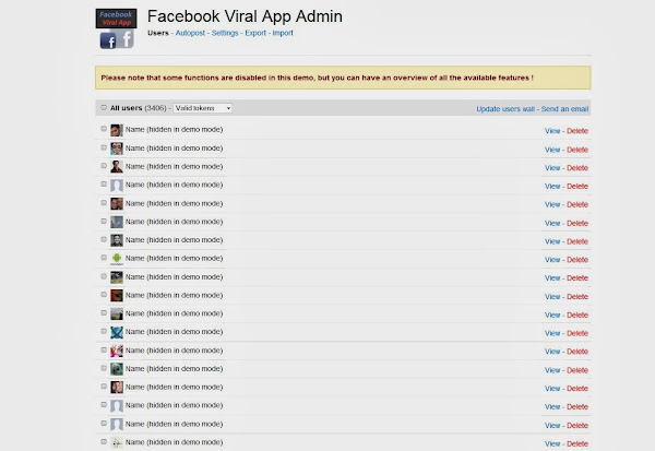 Download Facebook Viral and Marketing Social App Script