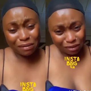 A young woman breaks down in tears after her friend who introduced her to "Ashawo" sends her a message[WATCH VIDEO]