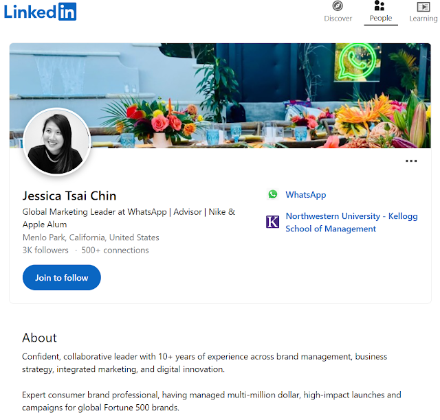 Jessica Tsai Chin Algorand Foundation Linkedin