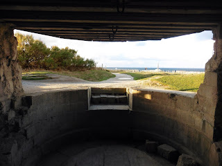 German bunker at Pointe du Hoc in Normandy, France