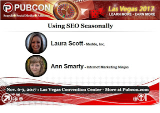 Pubcon Preview: Using SEO Seasonally with Laura Scott and Ann Smarty