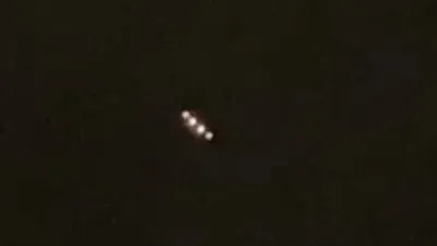 The UFO sighting caught over Chambersburg in the USA 2021.